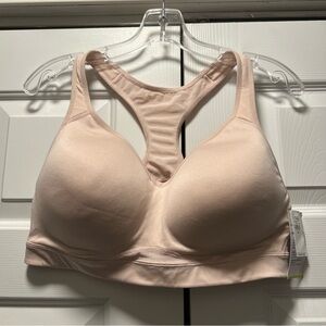 Old Navy Active Go Dry 38D Sports Bra Light Pink High Support Wireless NWT